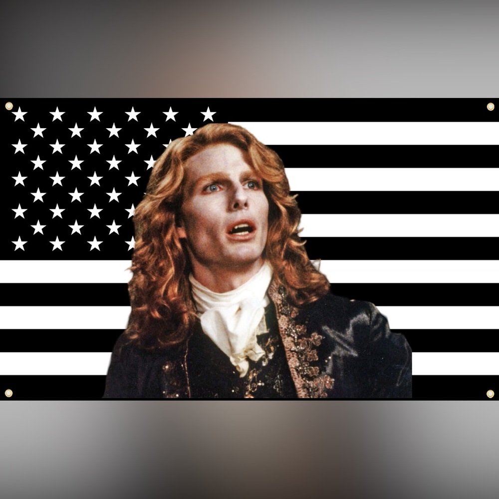 Lestat Interview with a Vampire Black and White Striped Flag